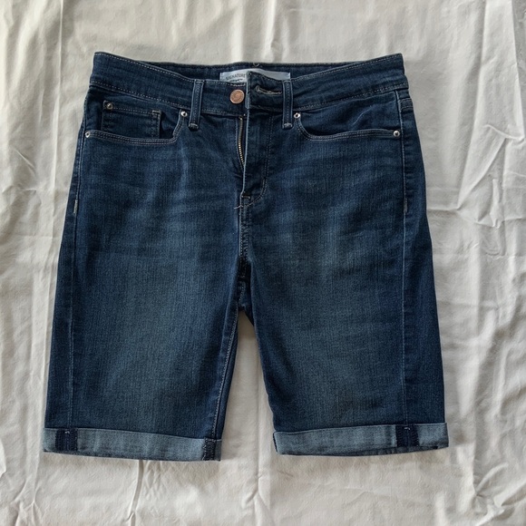 Signature by Levi Strauss Pants - Women's Signature Levi Strauss Mid-Rise Bermuda Denim Shorts